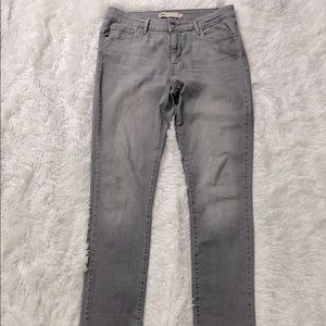 Levi’s Mid Rise Skinny, Grey jeans, US 14-W32